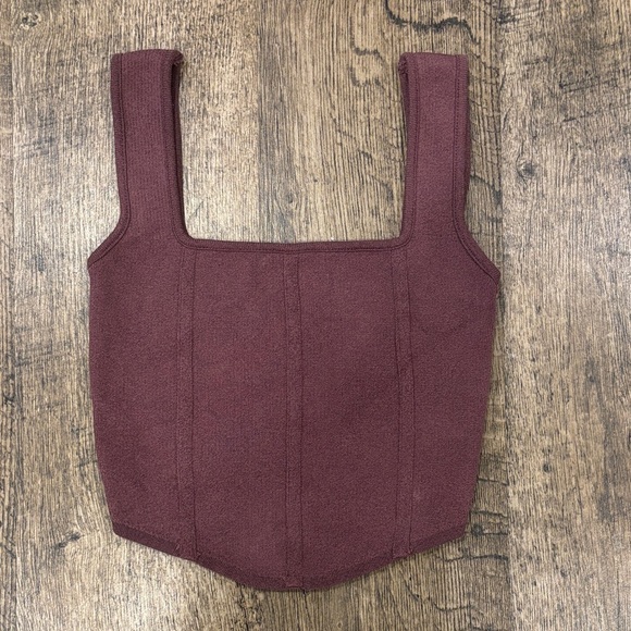 Zara Plum Knit Top - Picture 2 of 10